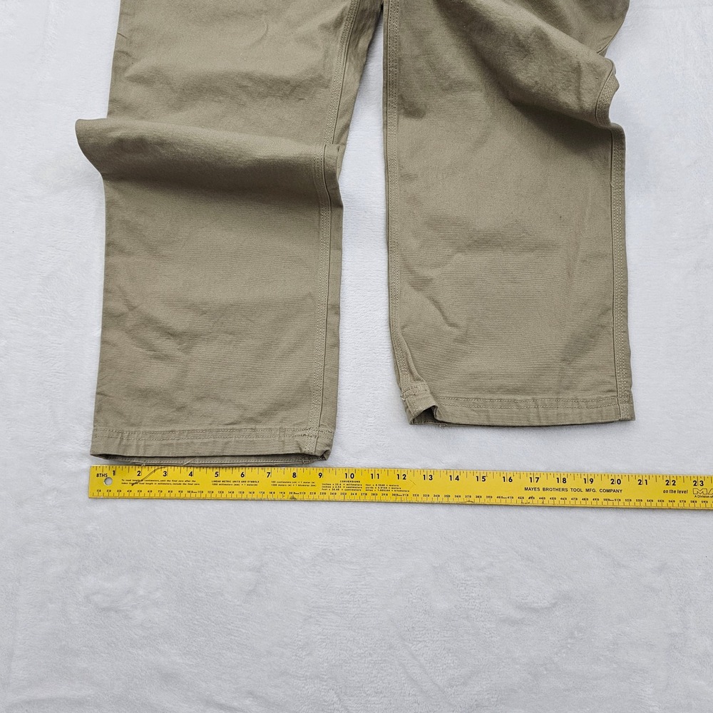Duluth Trading Flex Fire Hose Pants Mens 36x33 Tan Relaxed Fit Workwear Rugged - Picture 7 of 11